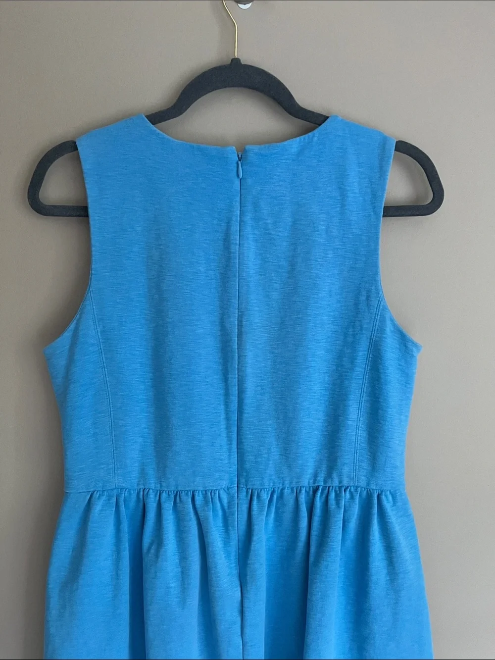 J.Crew Daybreak Sleeveless Fit n Flare Dress vibrant cornflower blue size medium